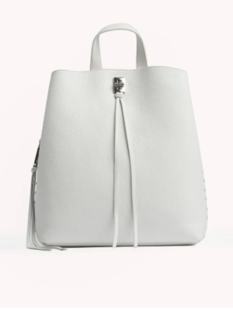 Nwt Rebecca Minkoff Darren Leather Backpack White